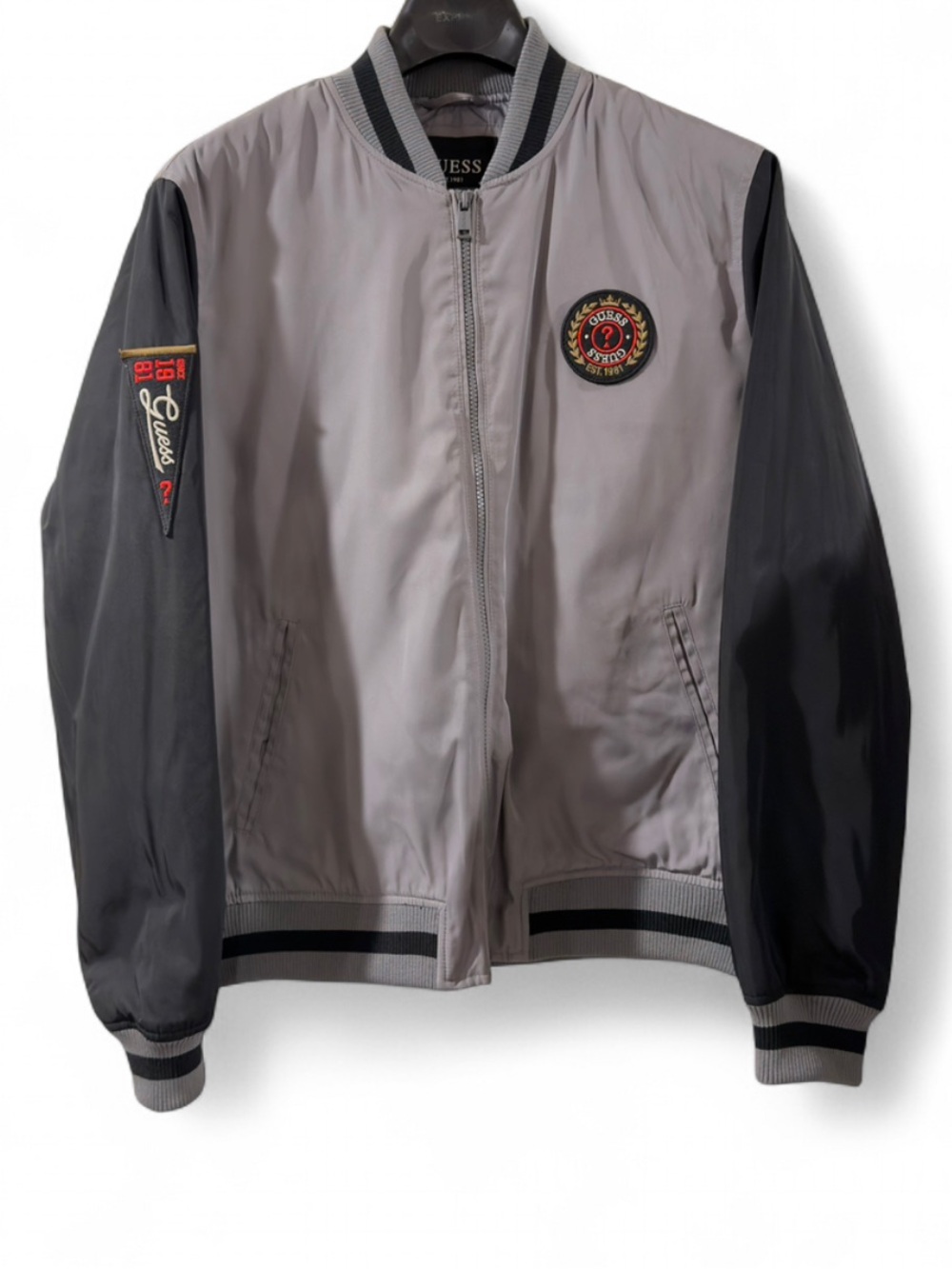 GUESS Varsity Bomber Full-Zip Jacket Size Men’s Large (NWT)